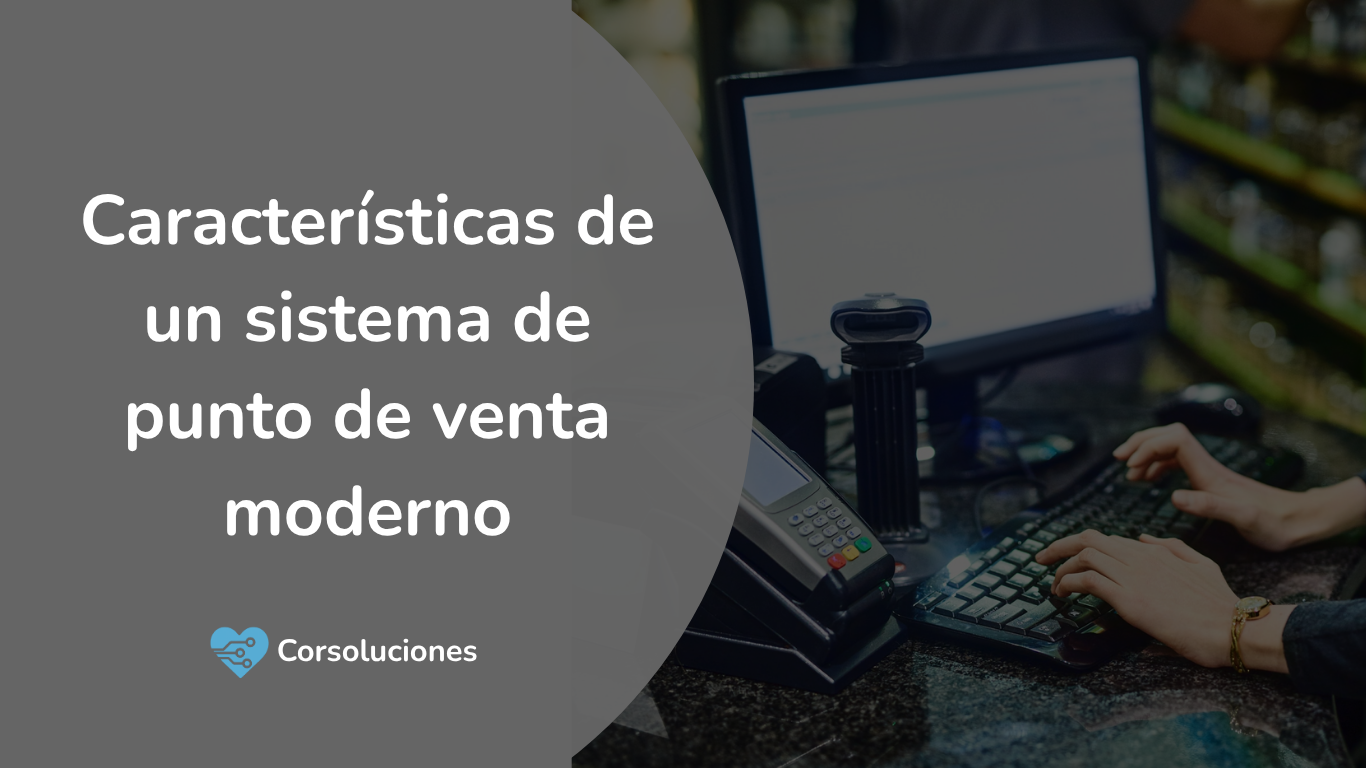 Sistema POS moderno funcionando en un negocio